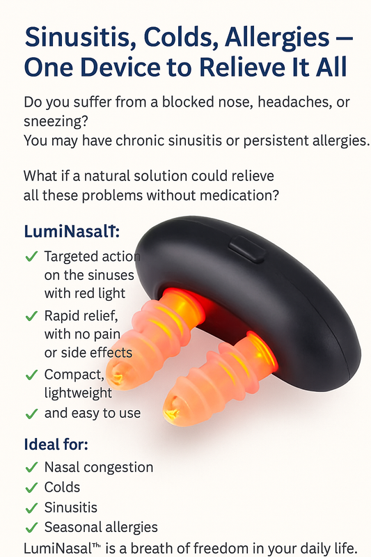 🌿 Sinusitis, Colds, Allergies — One Device to Relieve It All